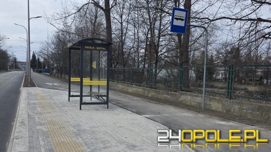 Nowa droga pieszo-rowerowa i przystanek przy Rataja