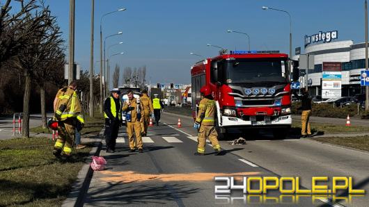 Potrącenie na przejściu dla pieszych w Opolu. Droga zablokowana