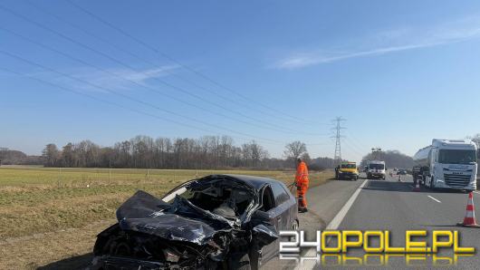 Wypadek na A4 pod Opolem. Na miejscu lądował śmigłowiec LPR