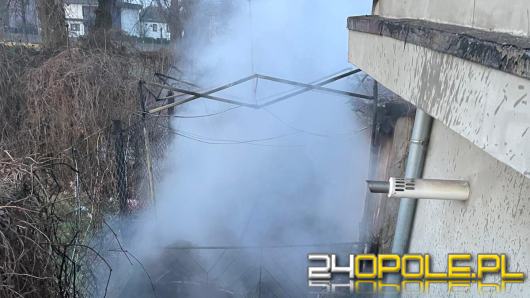 Pożar na zapleczu lokalu w Kędzierzynie-Koźlu