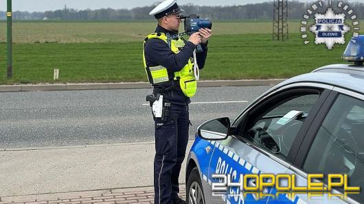 Kaskadowy pomiar prędkości - podsumowanie działań w powiecie oleskim
