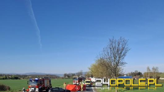 Śmiertelny wypadek na DK46. Droga zablokowana między Paczkowem a Nysą