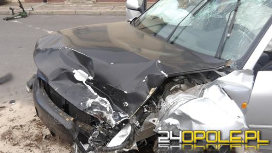 Kierowca audi nie zatrzymał się do kontroli. Zatrzymał go dopiero wypadek