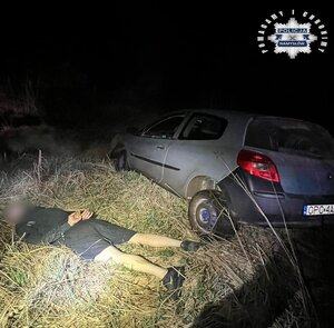 Pościg zakończony w polu. Trzy osoby zatrzymane po nocnej interwencji WIDEO