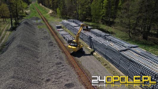 Postępują prace na linii Opole - Kluczbork. Pociągi pojadą szybciej