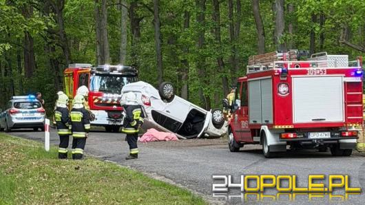 23-latka dachowała pod Opolem. Lądował śmigłowiec LPR