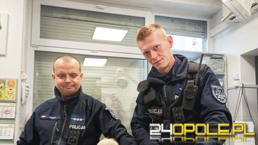 Policjanci z Tarnowa Opolskiego pomogli w ratowaniu rannego bociana