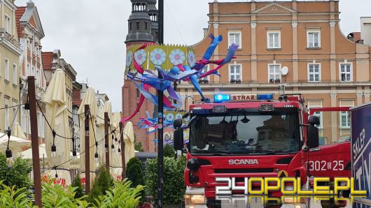 Pożar mieszkania przy opolskim Rynku. Ewakuowano osiem osób