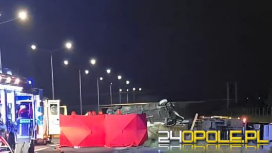 Śmiertelny wypadek na A4 pod Opolem. Zablokowany kierunek na Wrocław