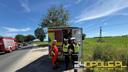 Wypadek na DW454. Są utrudnienia w ruchu