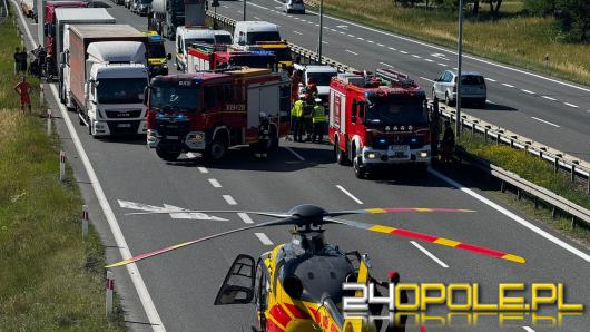 Autostrada A4. Dwa zdarzenia.  Poważne utrudnienia