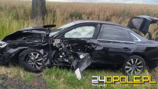 Zderzenie trzech samochodów w Suchej Psinie. W akcji dwa śmigłowce LPR.  AKTUALIZACJA 
