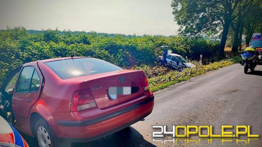 Droga wojewódzka nr 408 zablokowana po zderzeniu dwóch pojazdów