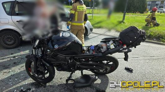 76-latek miał nie ustąpić pierwszeństwa motocykliście. Dwie osoby trafiły