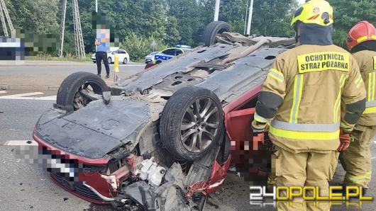 Wypadek na DK46 w Otmuchowie. Ruch odbywa się wahadłowo