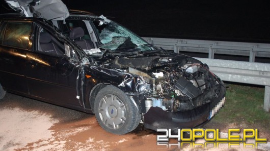 Nocny wypadek na A4