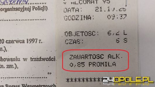 Blisko promil i kilkadziesiąt kilometrów do celu. Kierowcę ciężarówki zatrzymano w Wachowicach