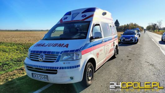 45-latek uciekał karetką przed policją. Potrącił funkcjonariuszkę na blokadzie