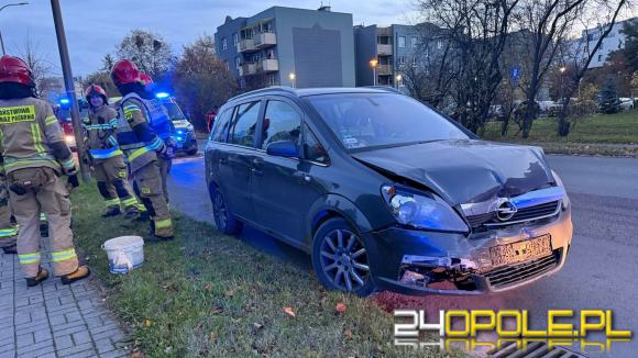Wypadek na ulicy Hallera w Opolu. Dwoje dzieci trafiło do szpitala