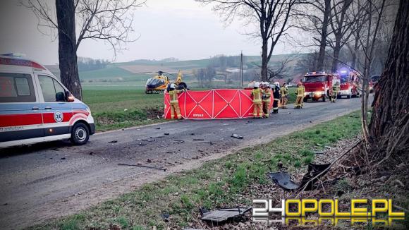 Śmiertelny wypadek na DW417. Droga zablokowana