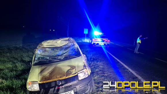 Dachowanie na DK94 w Łosiowie. 19-latka pod wpływem alkoholu