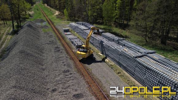 Postępują prace na linii Opole - Kluczbork. Pociągi pojadą szybciej