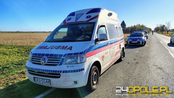 45-latek uciekał karetką przed policją. Potrącił funkcjonariuszkę na blokadzie