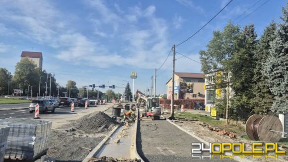 Na ulicy Wrocławskiej powstaje nowy prawoskręt. Prace obejmują także drogę rowerową