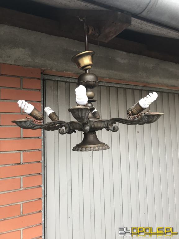 Lampa, żyrandol mosiężny