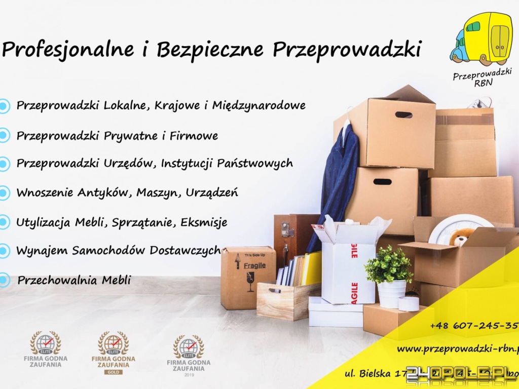 PRZEPROWADZKI OPOLE - TRANSPORT - PRZECHOWALNIA MEBLI 607-245-357 WNOSZENIE PIANIN, UTYLIZACJA MEBLI