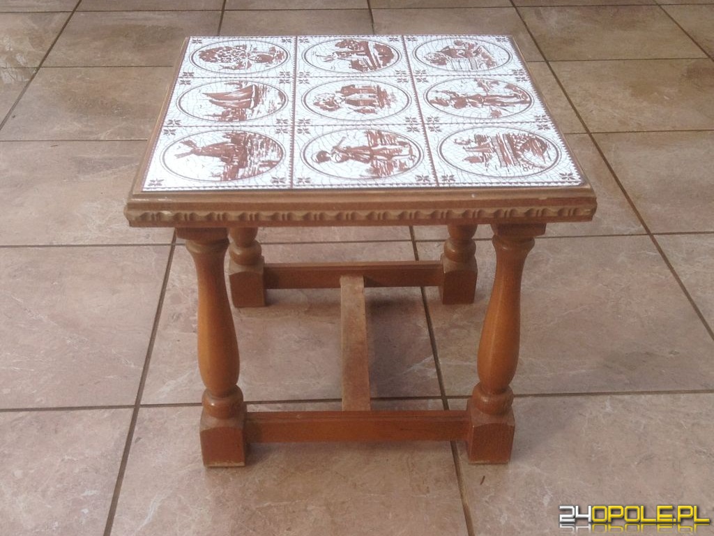 Taboret ogrodowo/tarasowy z litego drewna