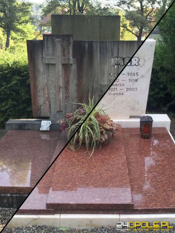 Sprzątanie, mycie oraz pielęgnacja nagrobków.