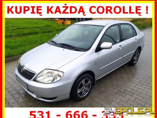 KUPIĘ KAŻDĄ TOYOTĘ COROLLĘ - sedan, hatchback, kombi, diesel, benzyna