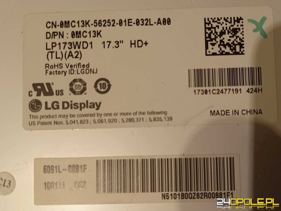 Dell Inspiron 1764-Matryca LED 17.3 LP173WD1