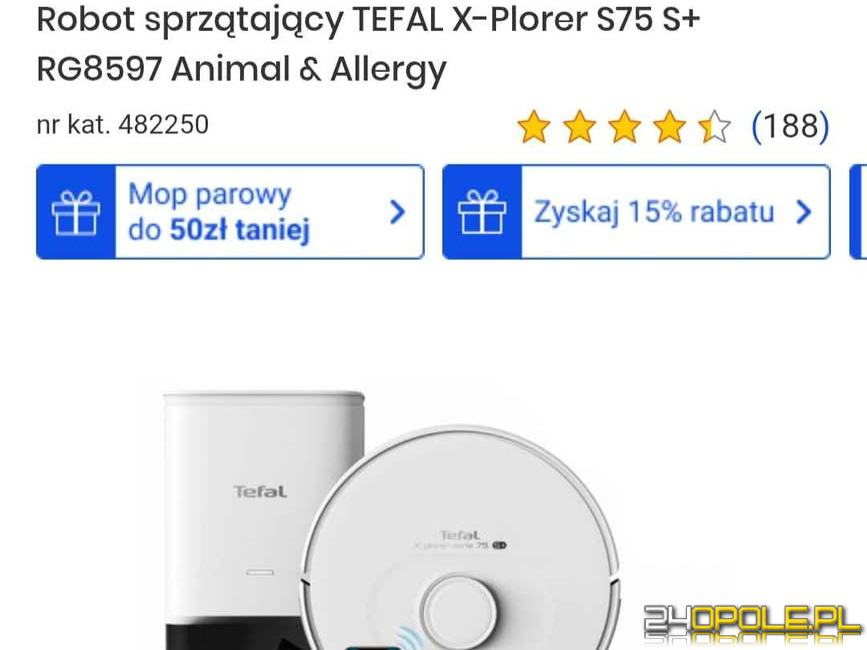 Robot Tefal sprzątający myjacy 800zł
