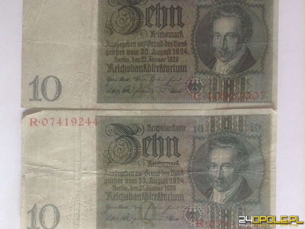  3 szt Banknoty - 10DM z 1929r.