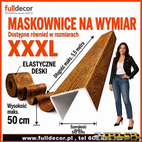 Imitacja drewna na wymiar - Belki rustykalne, Maskownica styropianowa 