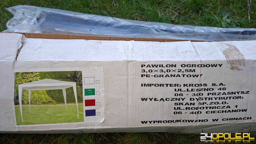 Pawilon ogrodowy / Namiot 3x3 m ? granatowy (komplet)