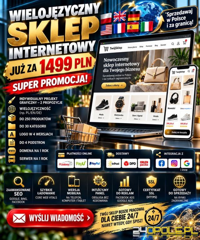 Wielojęzyczny sklep internetowy z kosmetykami naturalnymi 1499 zł: SEO