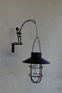 Lampa solarna i uchwyt.