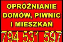 Opróżnianie mieszkań, magazynów (utylizacja starych mebli)