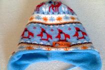 polarowa czapka z szalikiem