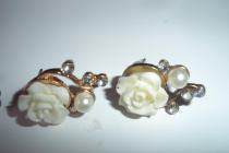 NOWE kolczyki-różyczki