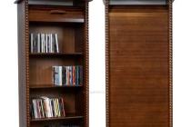 Drewniany  regał   szafka na płyty cd dvd