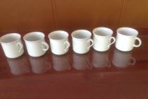 Zestaw 6 szt porcelanowych filiżanek do espresso.