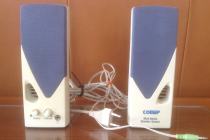 Głośniki COMEP mutimedialne z wbudowanym wzmacniaczem.