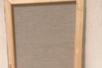 Podobrazie malarskie 50x70- rama drewniana z naciągniętą tkaniną lnianą.