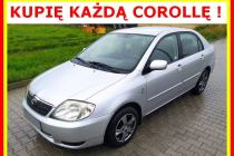KUPIĘ KAŻDĄ TOYOTĘ COROLLĘ - sedan, hatchback, kombi, diesel, benzyna