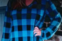 nowa tunika w kratkę