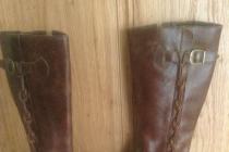 Nowe brazylijskie kozaczki damskie ze skóry naturalnej, Rozm 37,5